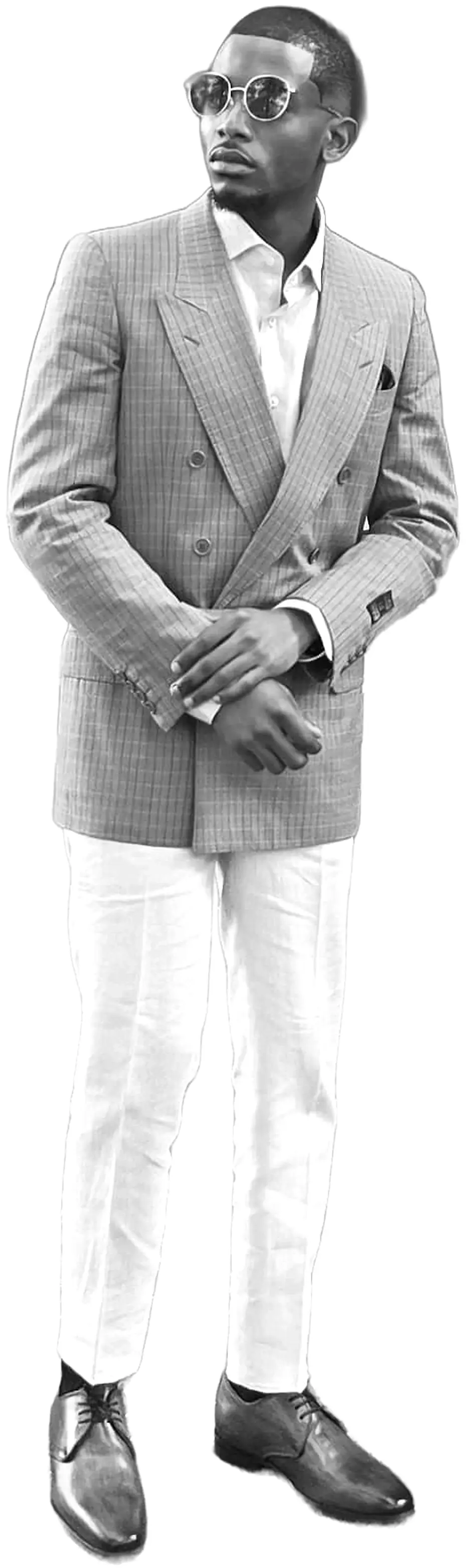 Franck Effa en veste claire, détouré
